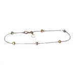 Bracciale oro e diamanti BRT 185 COMETE GIOIELLI con ciondoli a cuore e ferro di cavallo