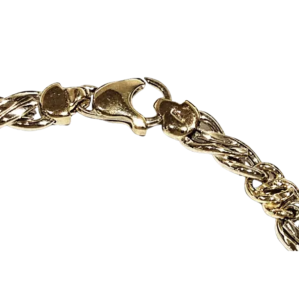 Bracciale oro giallo e bianco 750/1000 unisex|bonini-gioielli