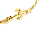 Bracciale Uomo Oro Giallo con Ancora UNOAERRE|bonini-gioielli