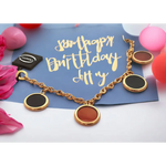 bracciale oro rosa ciondoli corniola e onice UNOAERRE|bonini-gioielli