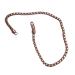 Bracciale Oro Rosa Rockstar Glamour in oro rosa con catena a scatola e chiusura a moschettone