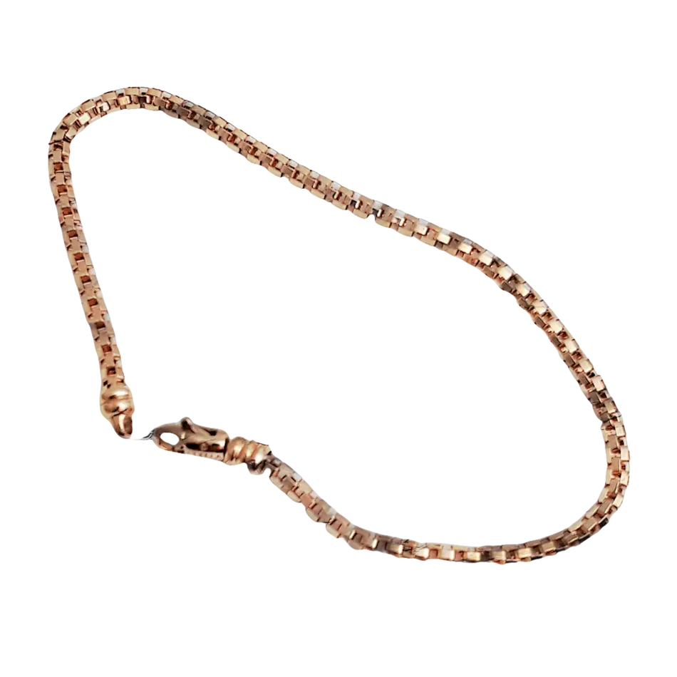 Collana a catena a box in oro rosa con chiusura a testa di serpente per Bracciale Oro Rosa Rockstar Glamour