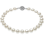 Bracciale Perle Akoya COMETE BSM 117 B con perle bianche e chiusura sferica brillante