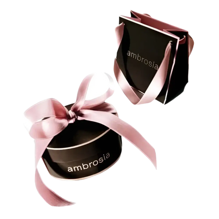 Scatole regalo nere con nastri rosa per Bracciale perle bianche chiusura oro ABP 002 AMBROSIA