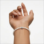 Bracciale perle COMETE dettaglio Oro Bianco BRQ 196B|bonini.gioielli