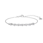 Bracciale Tennis Argento COMETE Goccie di Tennis BRA 232 con pietre a goccia e stella