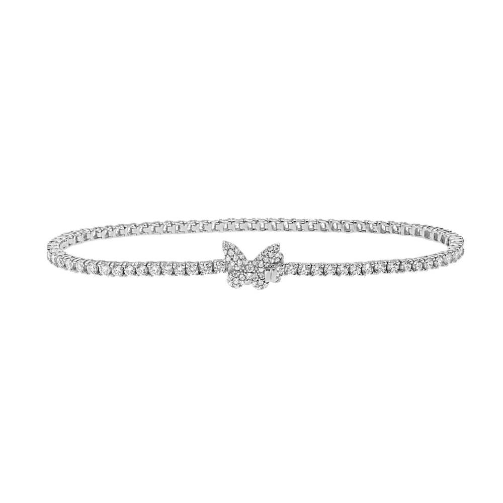 Bracciale Tennis Argento e Zirconi Comete Glamour|bonini-gioiellie