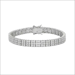 Bracciale tennis argento zirconi Comete BRA 265 scintillante a tre fili