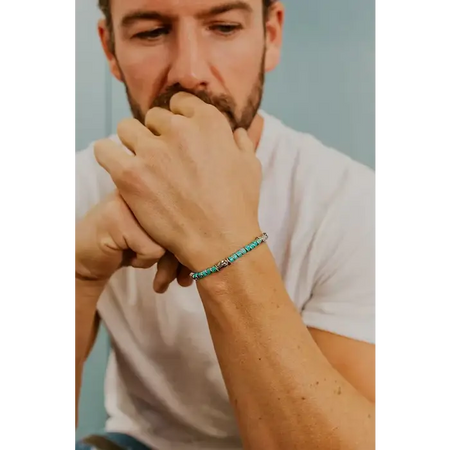 Bracciale Uomo Acciaio e Turchese District UBR 1212 COMETE|bonini-gioielli