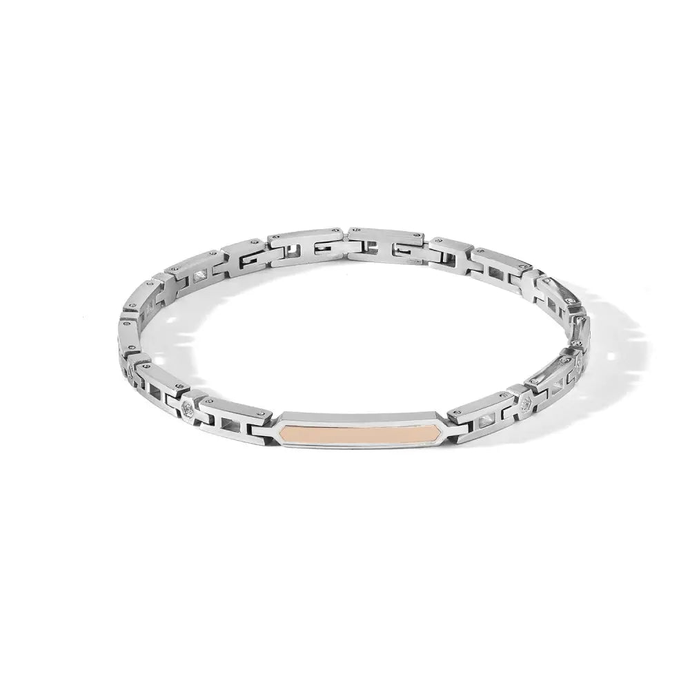 bracciale uomo comete acciaio diamanti Elegant UBR 1110|bonini-gioielli