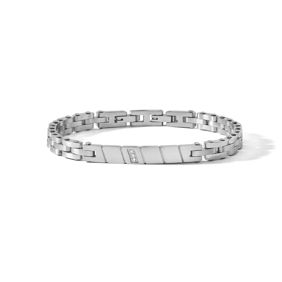 Bracciale Uomo COMETE Acciaio e Diamanti UBR 1275|bonini-gioielli
