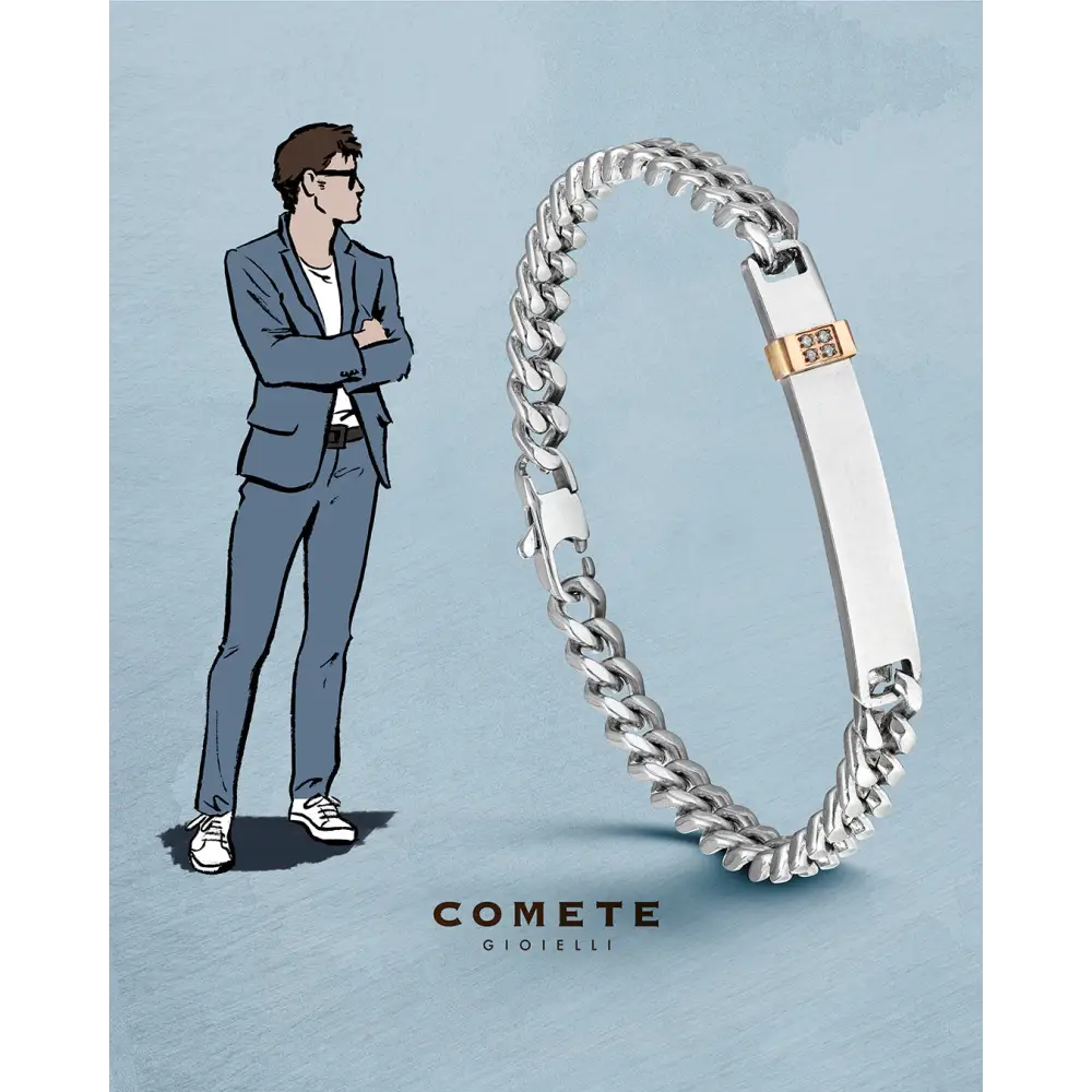 Bracciale uomo COMETE acciaio Elegant UBR 1154|bonini-gioielli