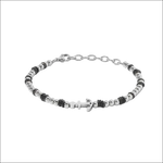 Bracciale uomo COMETE Acciaio Navy UBR 1267 con charm ancora argento