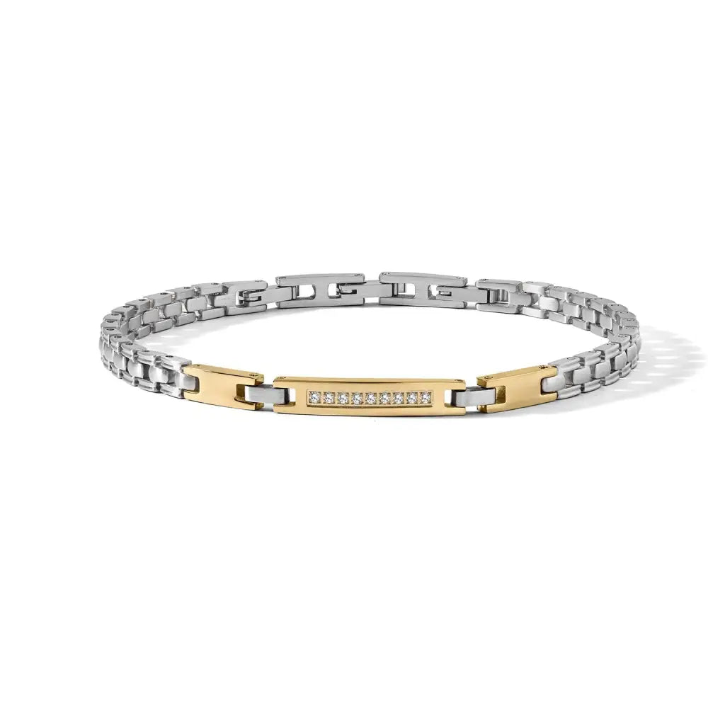 Bracciale Uomo COMETE Acciaio PVD e Diamanti UBR 1277 - bracciale