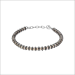 Bracciale uomo Comete District Acciaio Nero e Rosa UBR 1168, due toni metallici