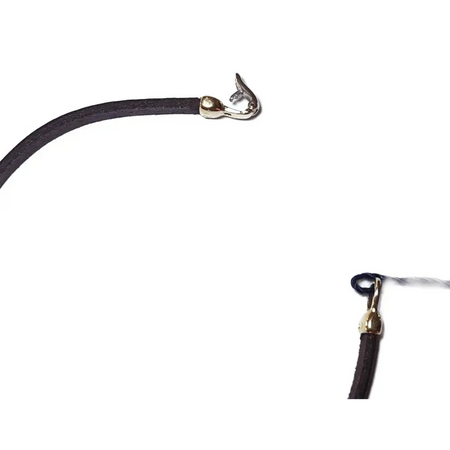bracciale uomo oro giallo 750/1000 e cuoio UNOAERRE|bonini-gioielli