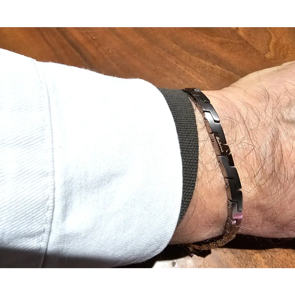 Bracciale Uomo Salvini Titanio e oro Century - bracciale