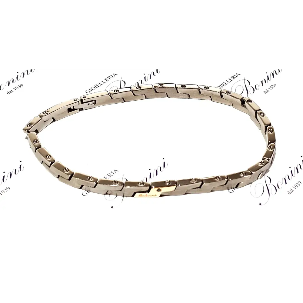 Bracciale Uomo Salvini Titanio e oro Century - bracciale