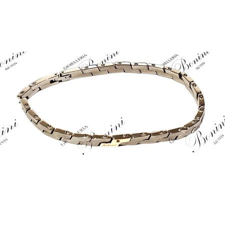 Bracciale Uomo Salvini Titanio e oro Century - bracciale