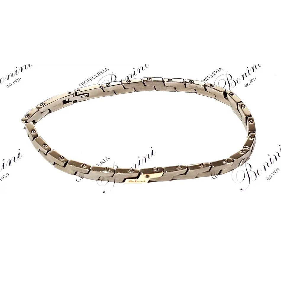 Bracciale Uomo Salvini Titanio e oro Century - bracciale