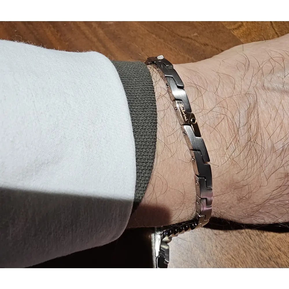 Bracciale Uomo Salvini Titanio e oro Century - bracciale