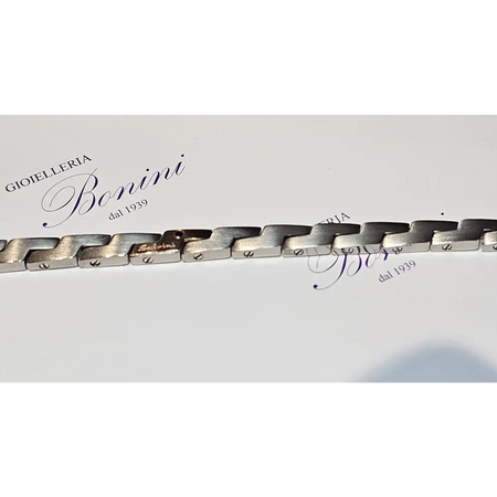 Bracciale Uomo Salvini Titanio e oro Century - bracciale
