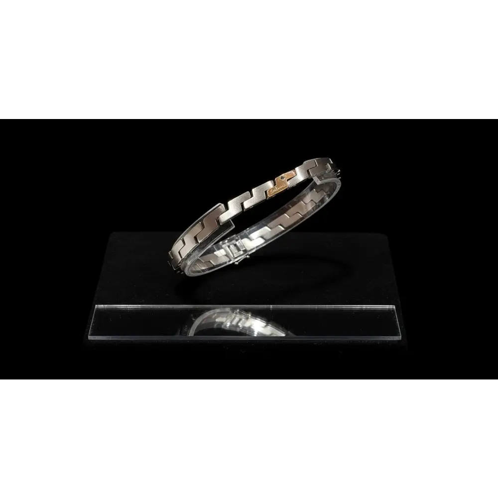 Bracciale Uomo Salvini Titanio e oro Century - bracciale