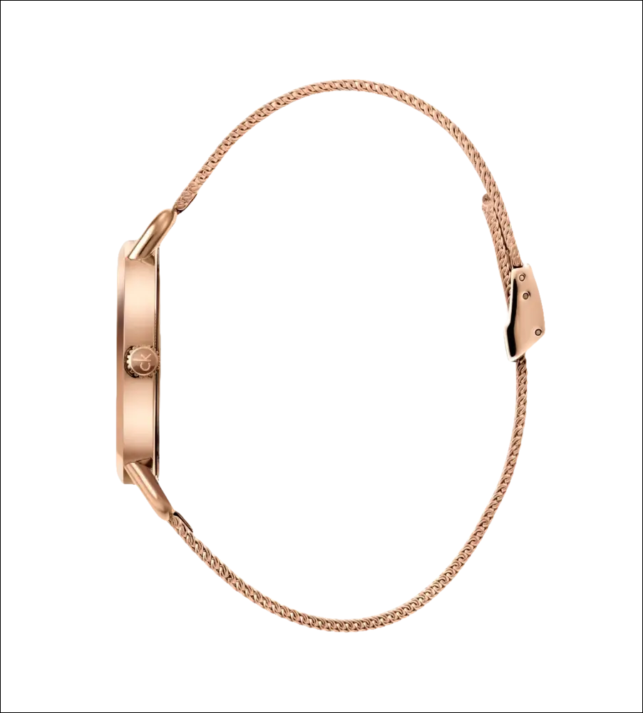 Orologio da donna CALVIN KLEIN Even rosa oro con cinturino a maglia e quadrante rotondo