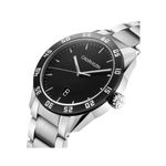 Orologio da uomo CALVIN KLEIN in acciaio inox con quadrante nero e datario