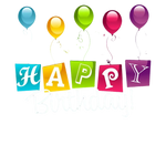 Banner di compleanno colorato con palloncini e confetti per Carta Regalo Ogni Anno è un Libro