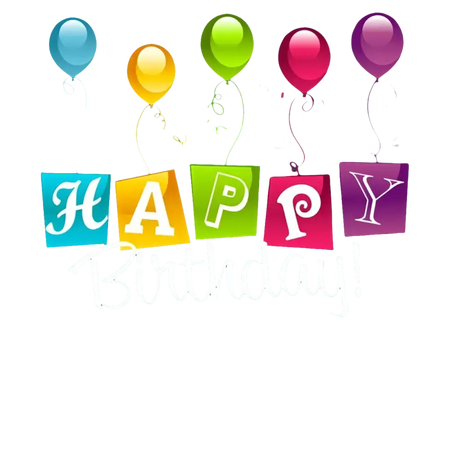 Banner di compleanno colorato con palloncini e confetti per Carta Regalo Ogni Anno è un Libro