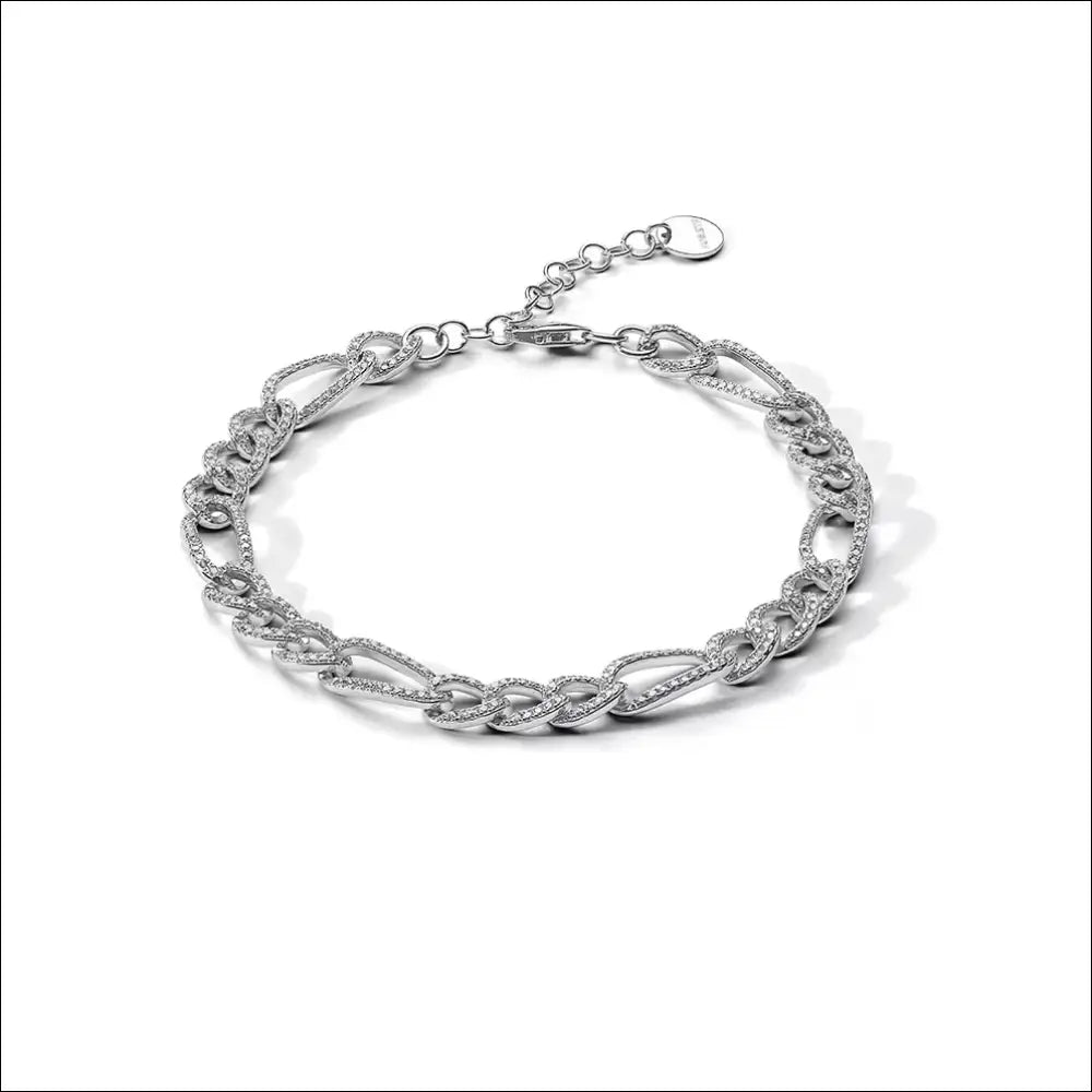 bracciale-parure-Catena preziosa WE ARE argento e zirconi COMETE UGL 766|bonini-gioielli