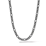 Catena argento, rutenio e zirconi neri WE ARE di COMETE UGL 765|bonini-gioielli