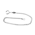 Catena per Orologio da Tasca Perseo in Metallo Bianco con chiusura a molla e calamita