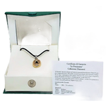 Ciondolo Oro Giallo Lettera O Le Preziosine DONNA con diamante in scatola verde e bianca