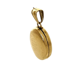 ciondolo portafoto ovale in oro giallo 750/1000|bonini-gioielli