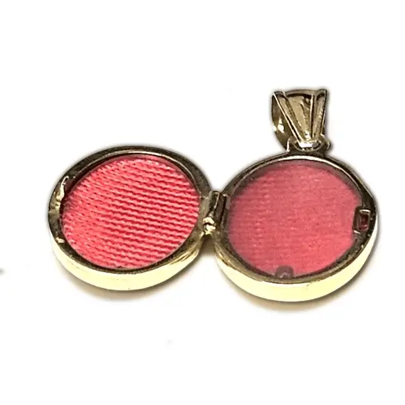 ciondolo portafoto ovale in oro giallo 750/1000|bonini-gioielli