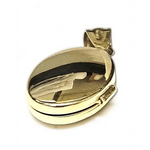 ciondolo portafoto ovale in oro giallo 750/1000|bonini-gioielli