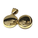 ciondolo portafoto ovale in oro giallo 750/1000|bonini-gioielli