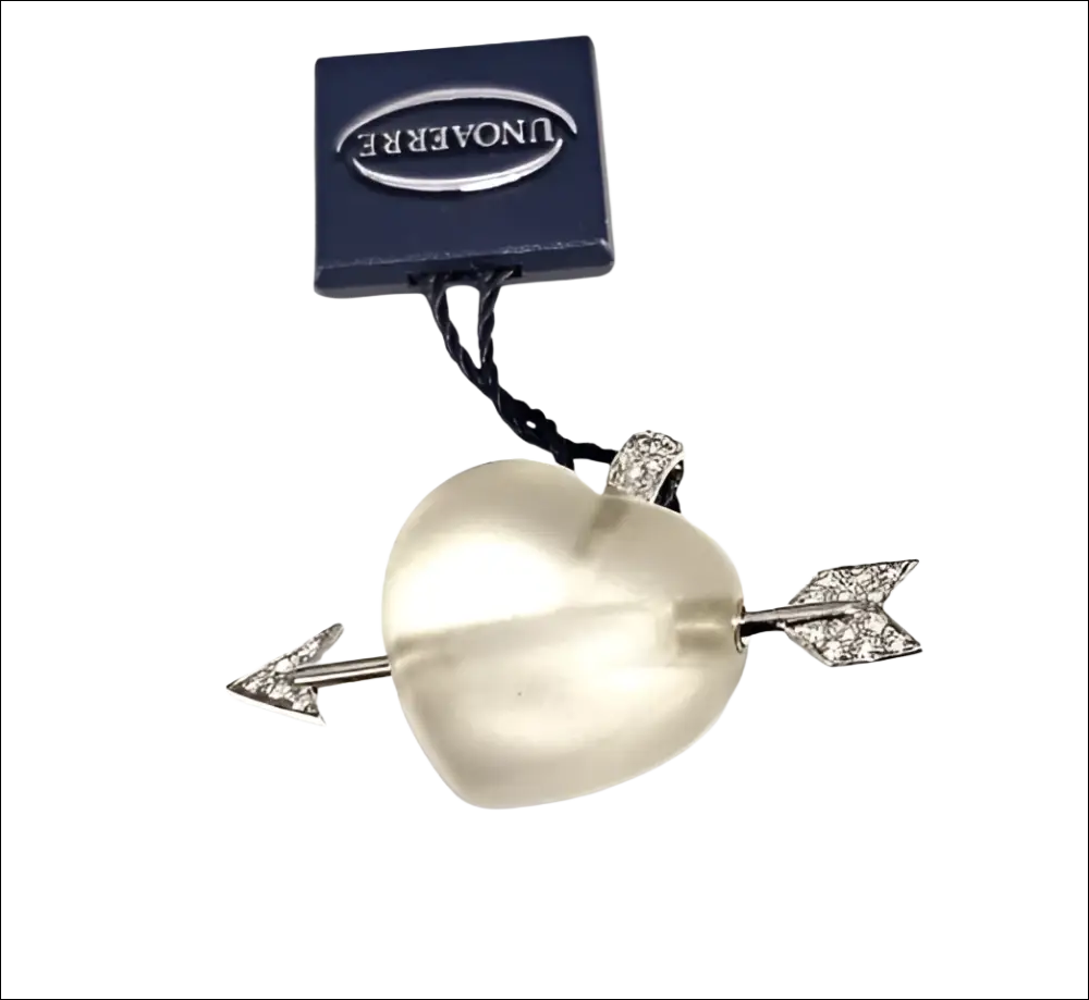 Ciondolo UNOAERRE Cuore Cristallo Freccia Cupido lunavere argento