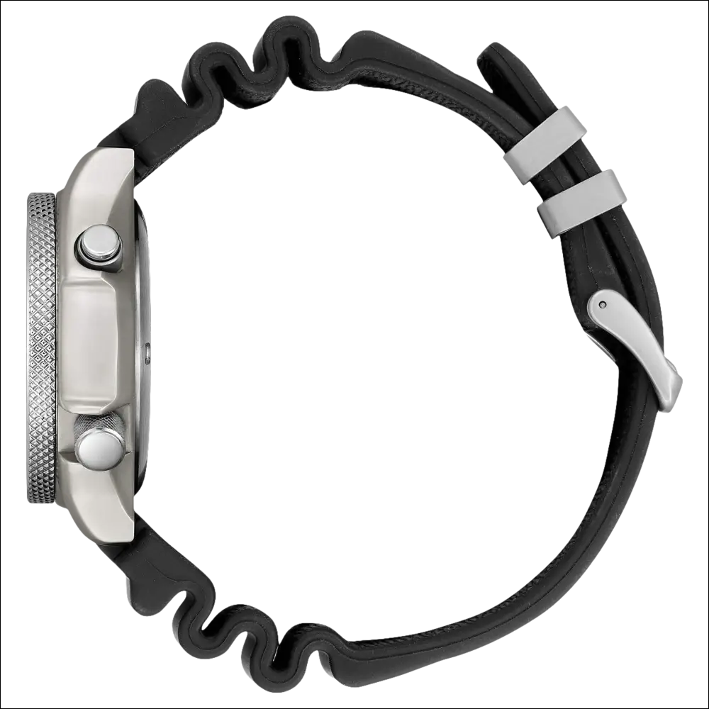 Orologio Citizen con cassa argento e cinturino nero a onde, offerta speciale ufficiale