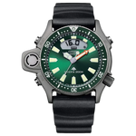Orologio subacqueo CITIZEN Aqualand 1 edizione limitata con quadrante verde e cinturino nero