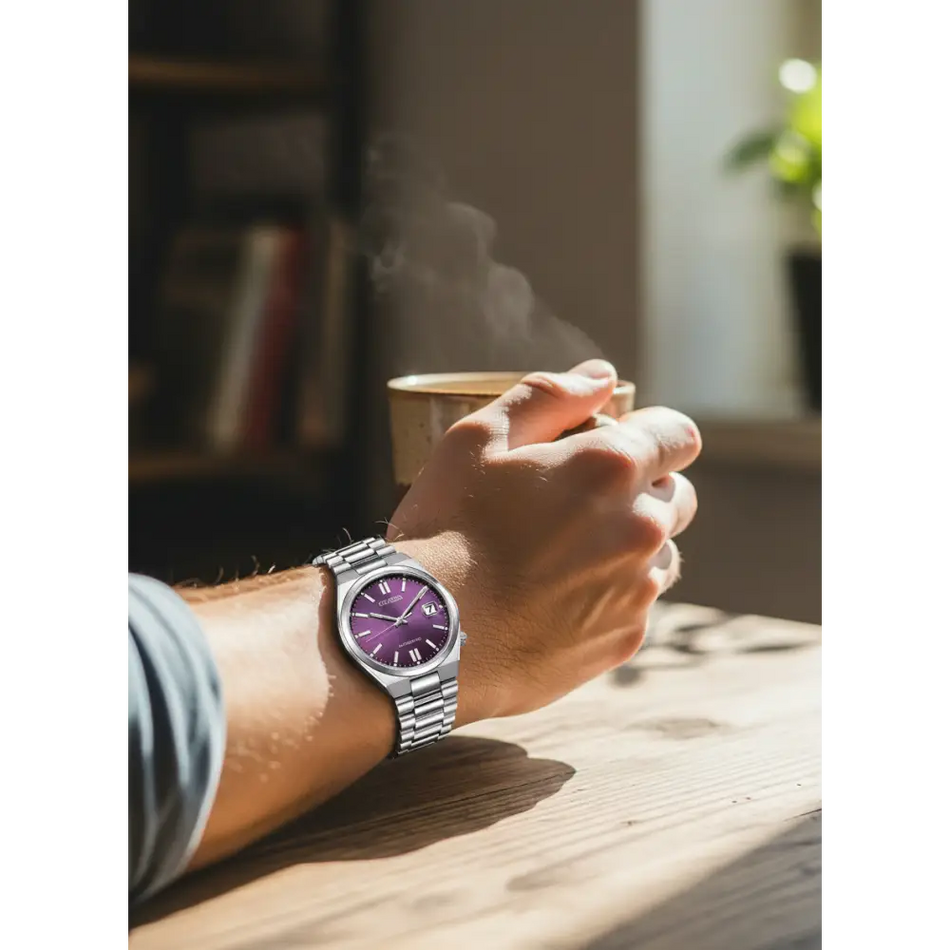 CITIZEN Automatico Tsuyosa 37mm NJ0200-50W viola|bonini-gioielli