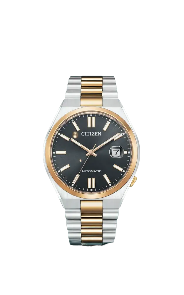 Orologio automatico Citizen Tsuyosa Bicolore NJ0154-80H con quadrante nero