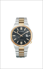 Orologio automatico Citizen Tsuyosa Bicolore NJ0154-80H con quadrante nero