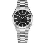 Orologio Citizen Automatico Tsuyosa NJ0150-81E con quadrante nero e bracciale in acciaio inox