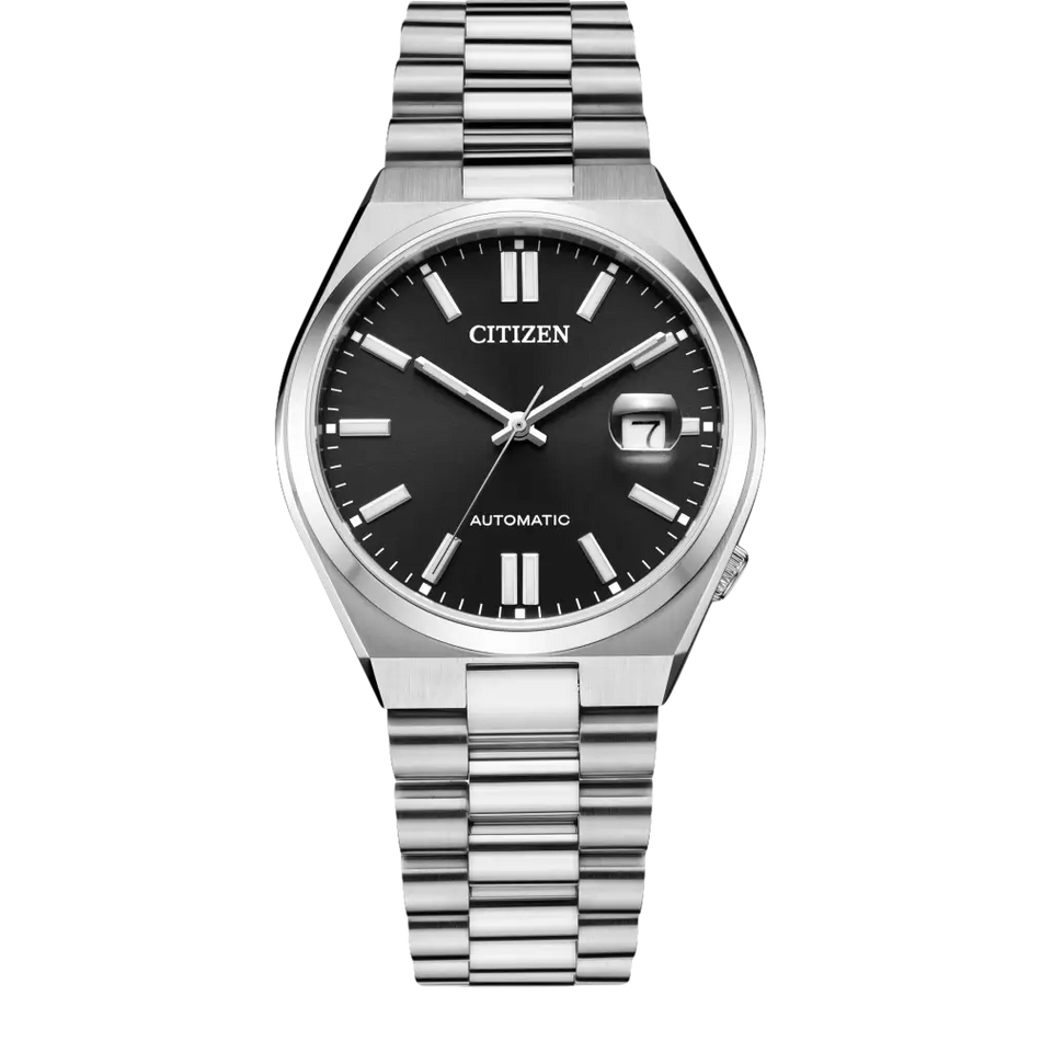 Orologio Citizen Automatico Tsuyosa NJ0150-81E con quadrante nero e bracciale in acciaio inox