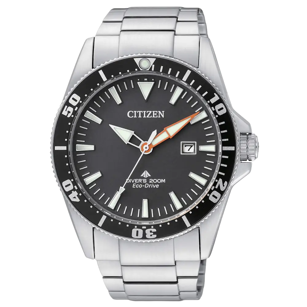 Orologio Silver Citizen Eco-Drive CITIZEN BN0100-51E Promaster Diver’s 200 Professionale