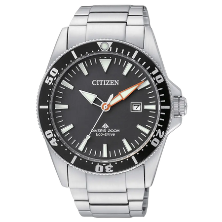 Orologio Silver Citizen Eco-Drive CITIZEN BN0100-51E Promaster Diver’s 200 Professionale