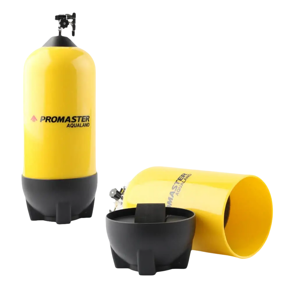 Bombola da sub gialla con base nera nel prodotto CITIZEN BN0100-51E Promaster Diver’s 200